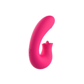 Vibromasseur 2 en 1 G-spot et stimulateur de clitoris USB Kali rose 
